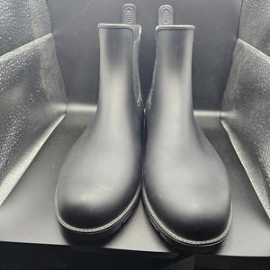 Asgard Black Rubber Waterproof Chelsea Rain Boots Woman’s EU42 US11